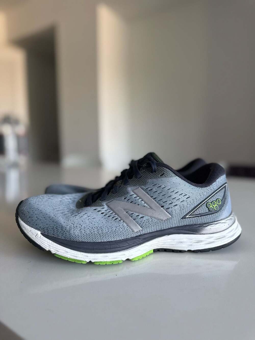 New Balance 880v9 Men's Running Shoes Grey/Black/Green M880GB9